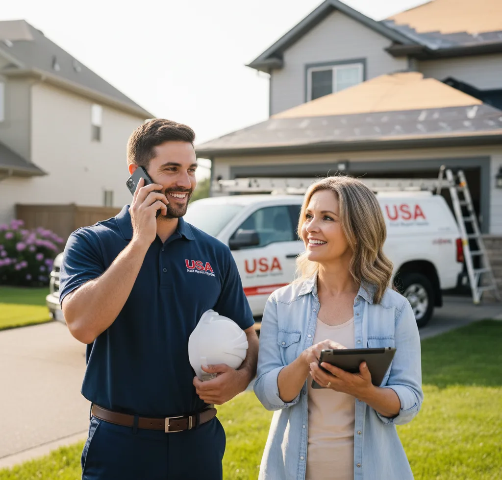 USA Roof Repair Experts customer support in Worden